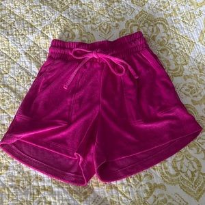 Zenana terry high waist shorts